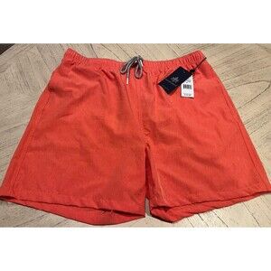 Rainforest Men's Not Your Average Solid Swim Trunks Orange XL NWT